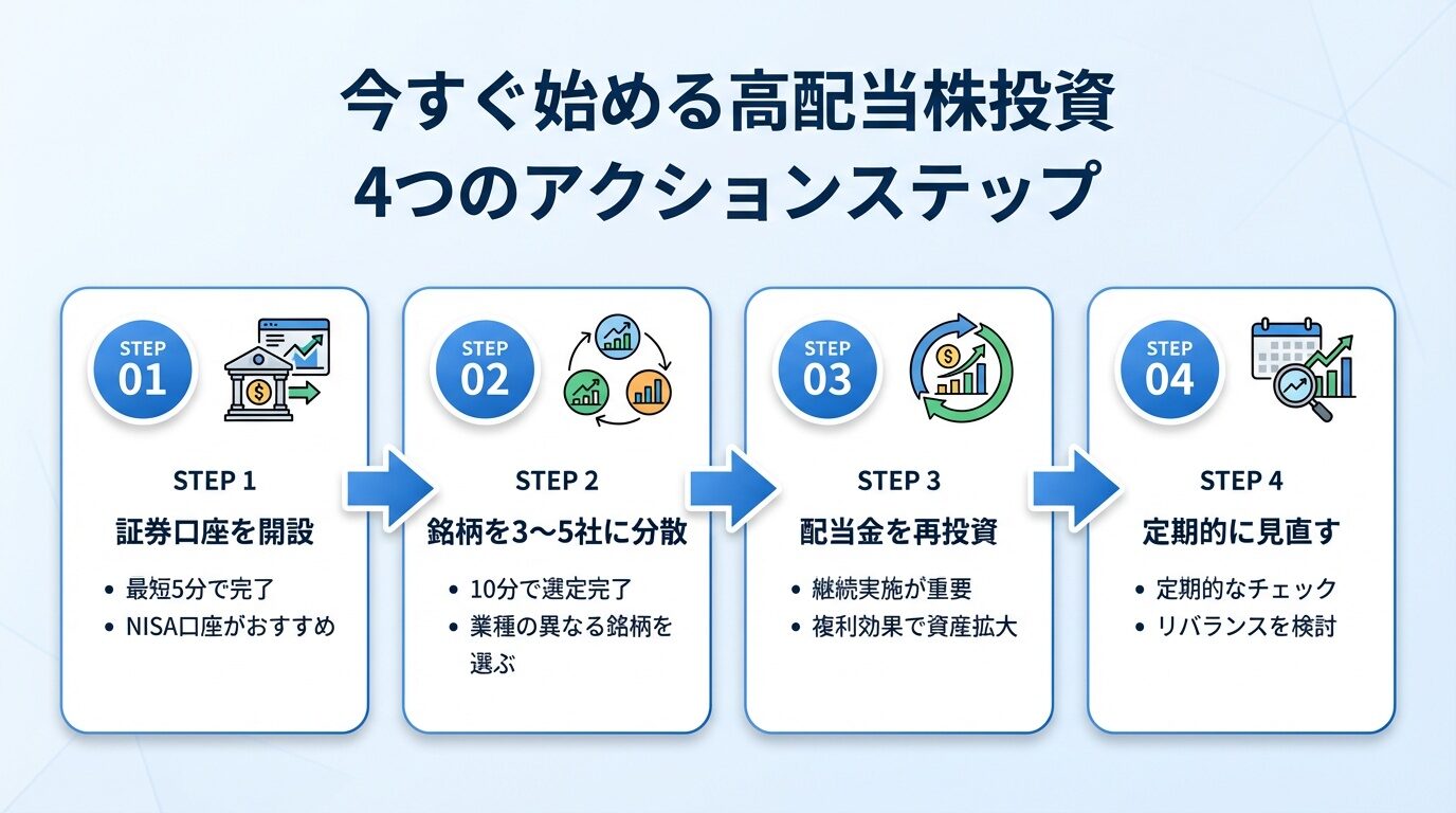 今すぐ始める高配当株投資4ステップ