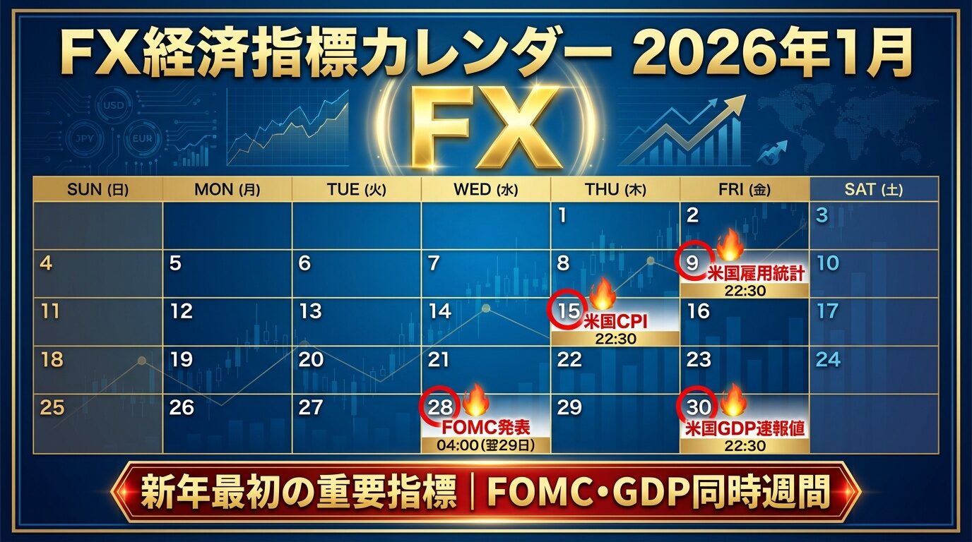 FX指標カレンダー1月