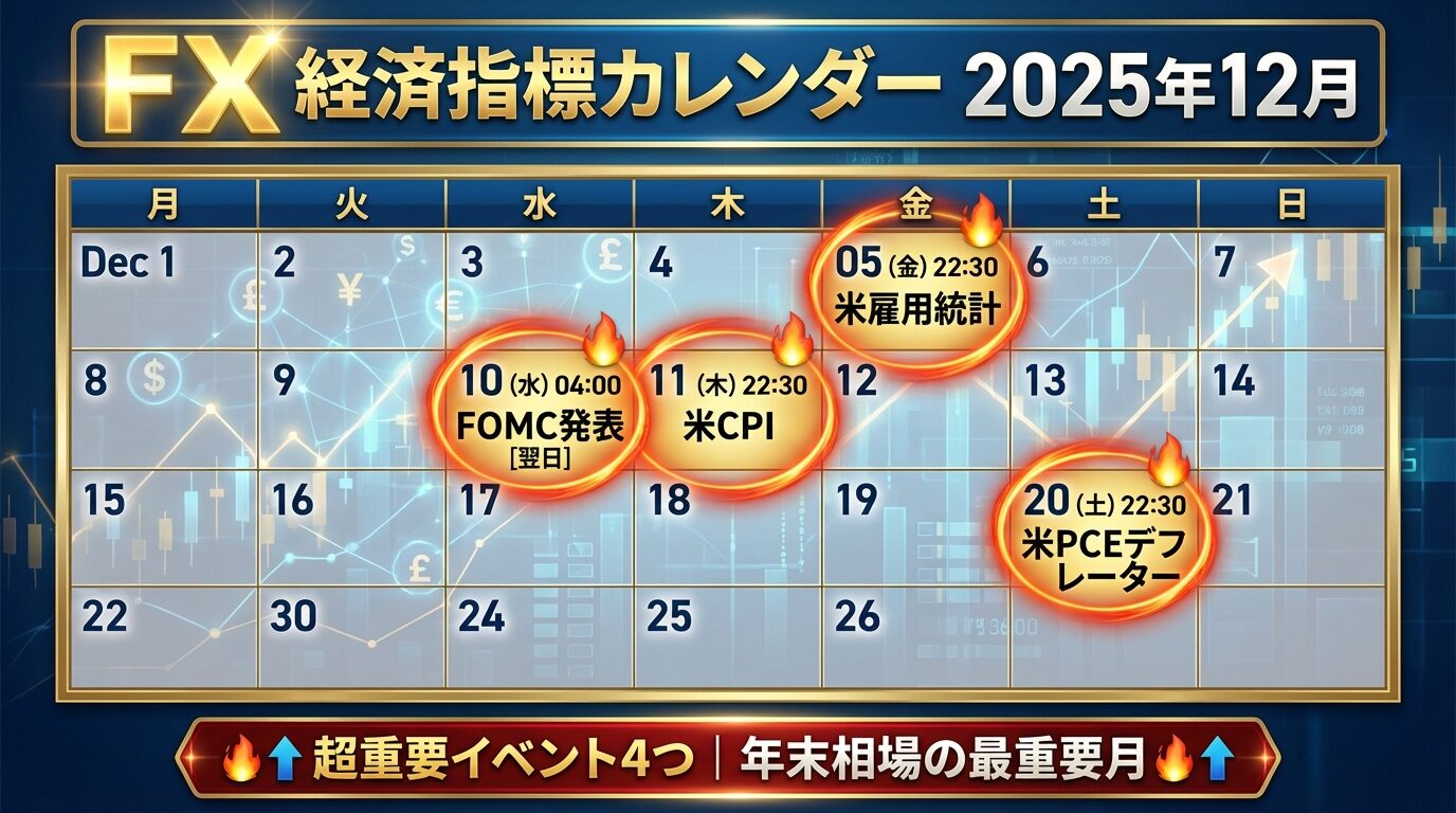 FX指標カレンダー12月