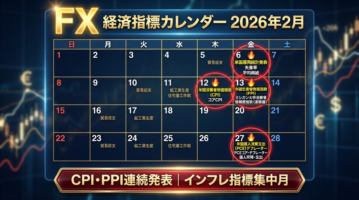 FX指標カレンダー2月